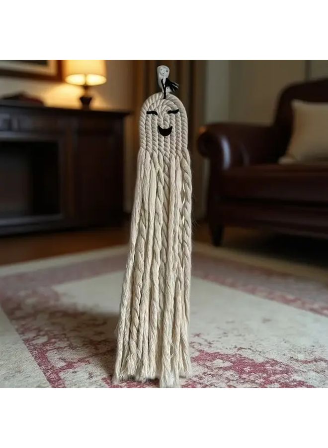 شبح 2 هالوين زخرفة يدوية بوهيمية منسوجة يدويًا للنوافذ والجدران - Image 5